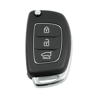 Hyundai 2014-2019 Flip Key Remote Shell 3 Buttons With Right Groove Laser Blade Aftermarket